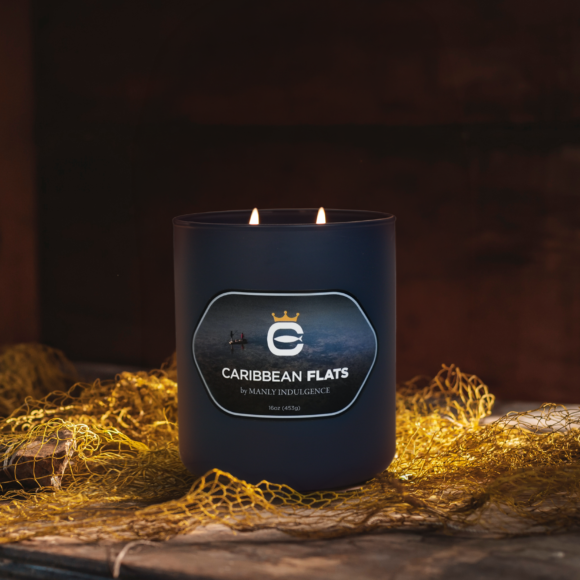 Caribbean Flats, 16oz, Two Wick - Cortland Line® x Manly Indulgence®