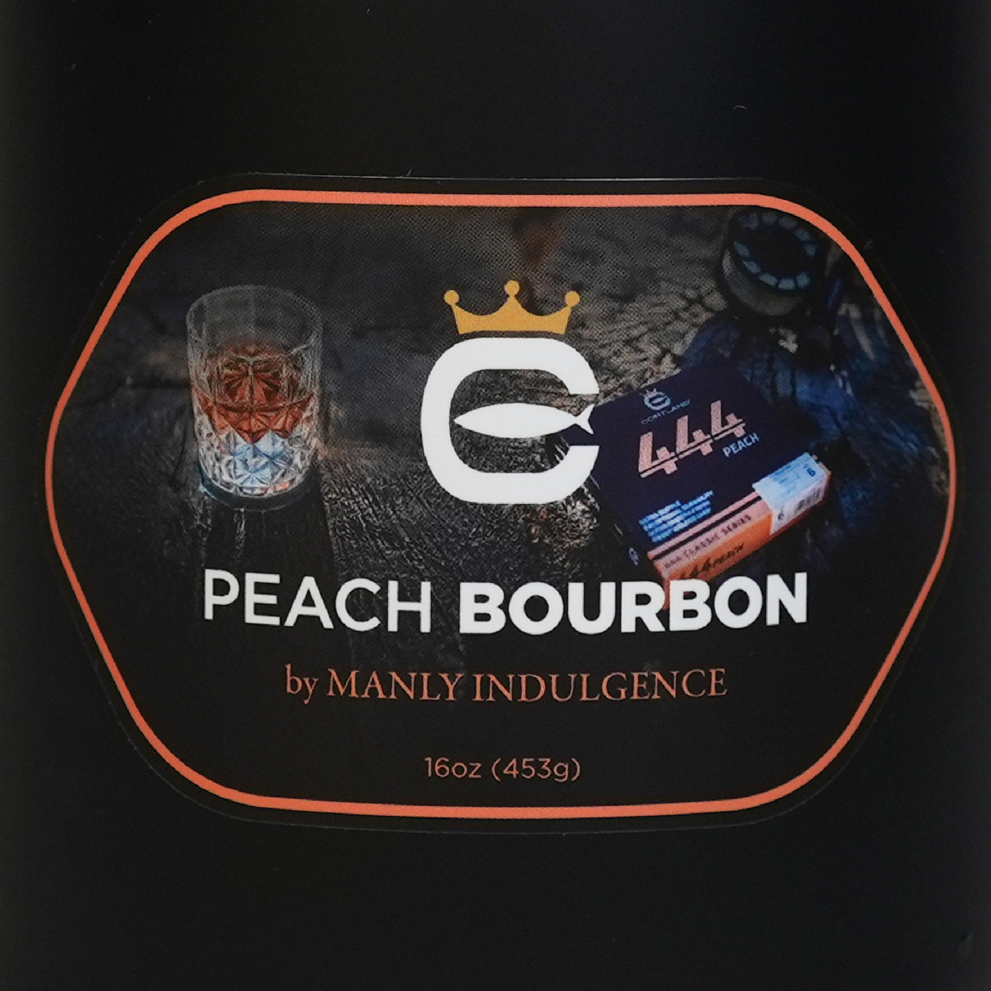 Peach &amp; Bourbon, 16oz, Two Wick - Cortland Line® x Manly Indulgence®